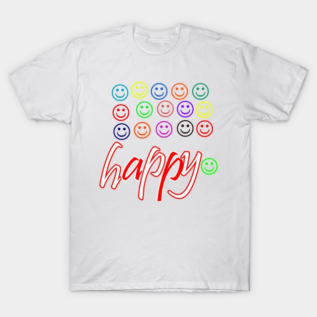 happy T-Shirt by sarahnash